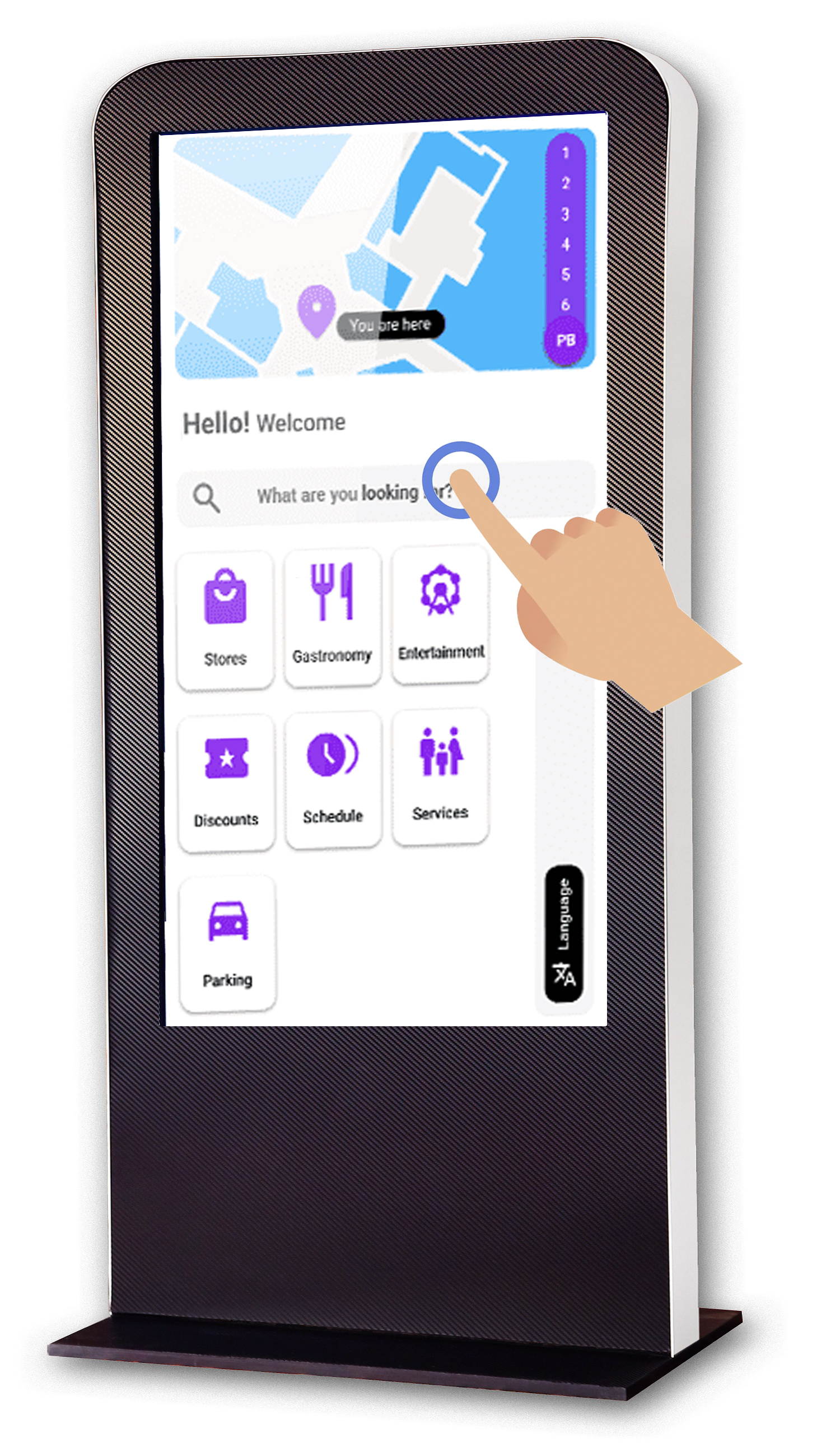 Tótem con apps interactivas