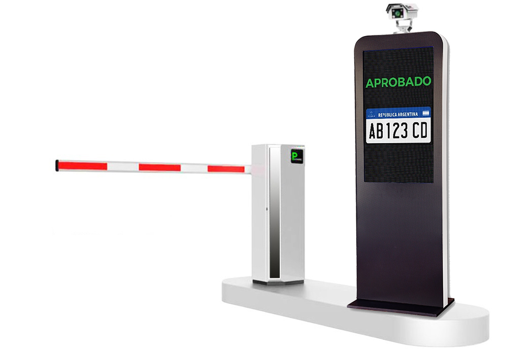 Tótem medidor de velocidad y lector de patentes